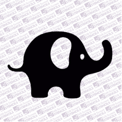 Elephant solid with ear