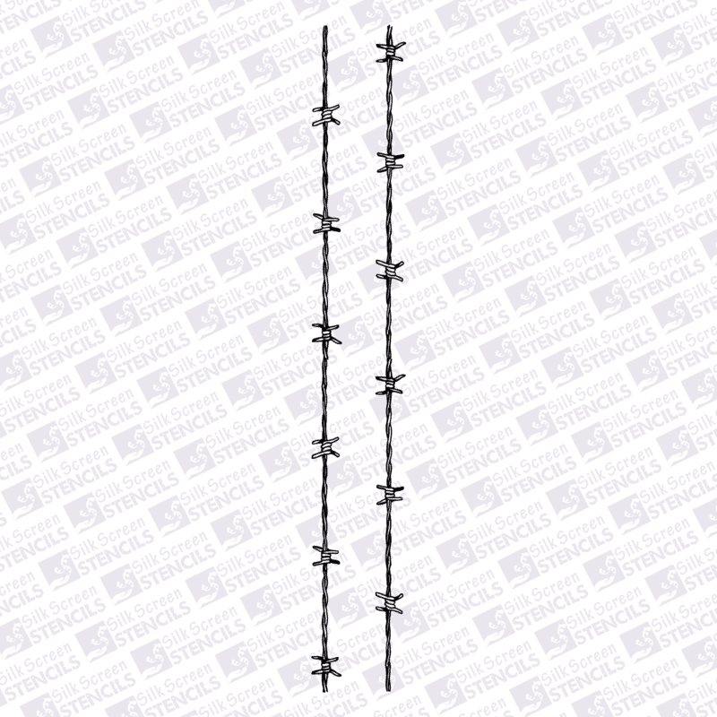 Border barbed wire | Silkscreen Stencils