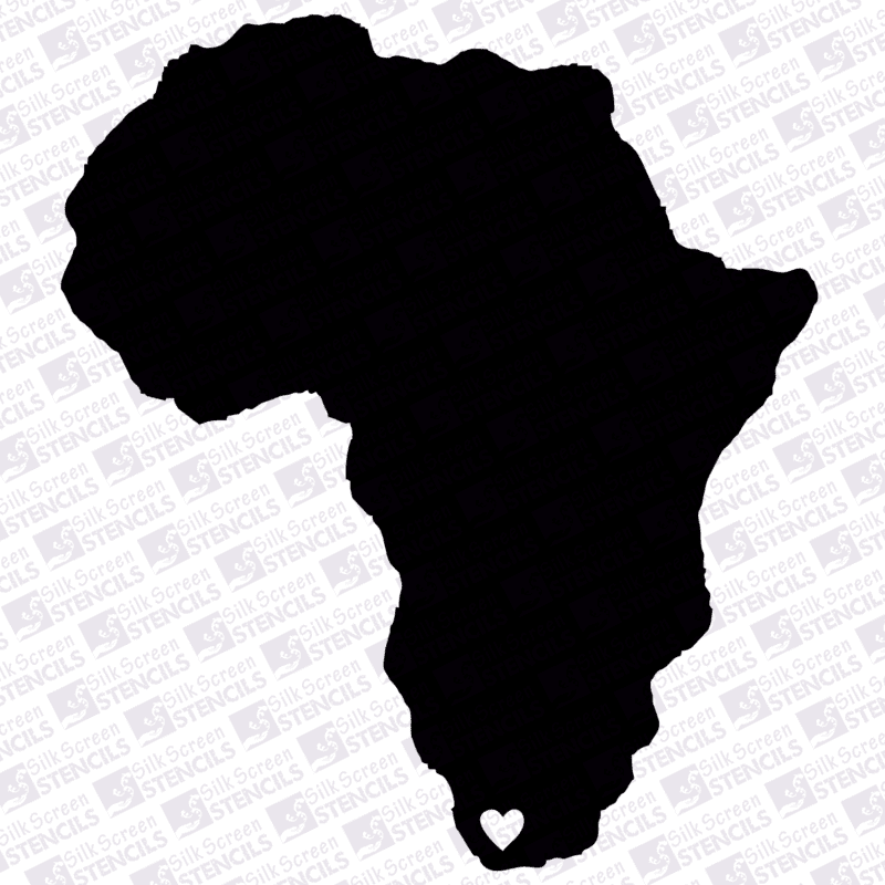 Africa Silkscreen Stencils