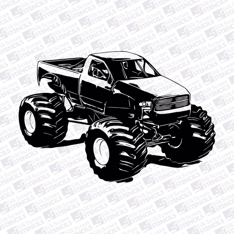 Monster truck | Silkscreen Stencils