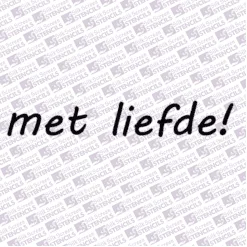 Met liefde!
