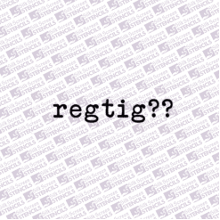 Regtig?