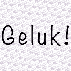 Geluk!