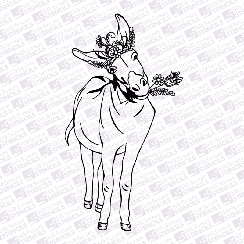 Boho Donkey Silkscreen Stencils