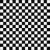 Close-up of black and white checkered silkscreen stencil for printing and craft projects.