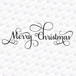 Swirly Merry Christmas